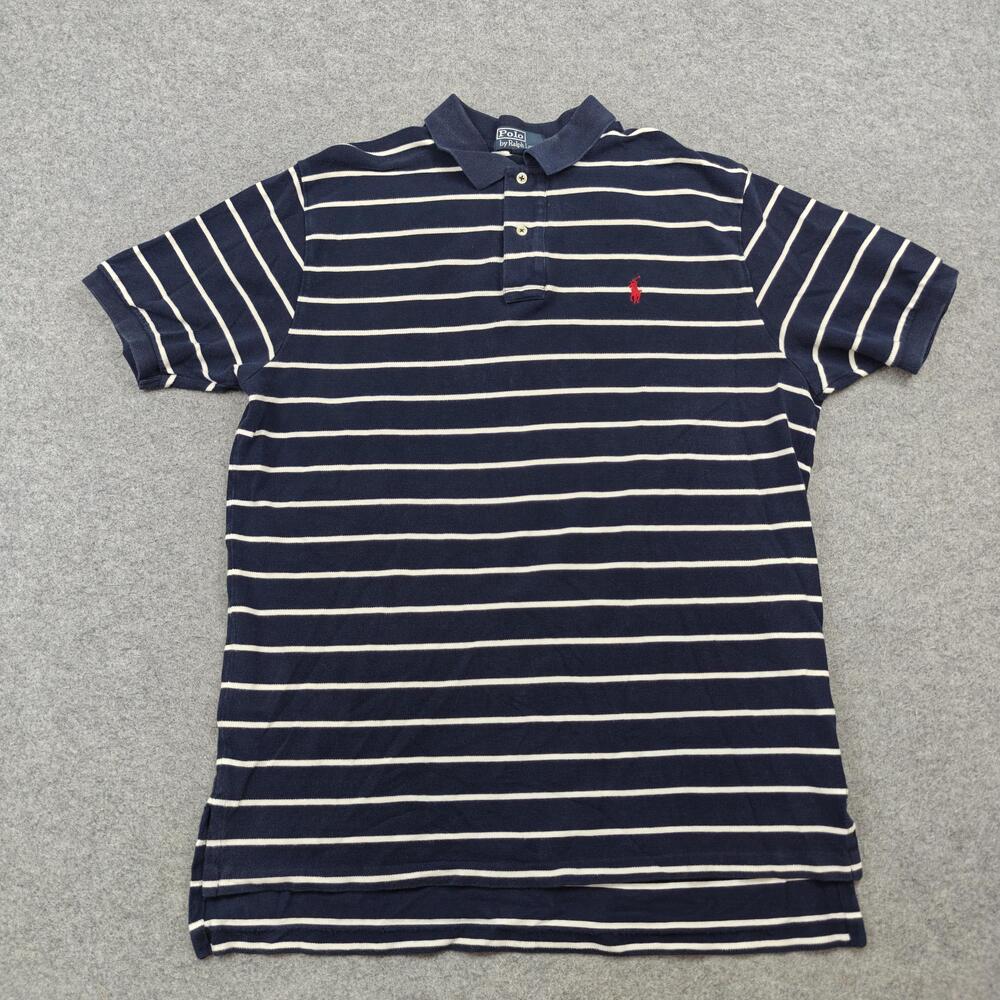 Vintage Polo By Ralph Lauren Polo Shirt Mens XL Blue 100% Cotton Regular Fit